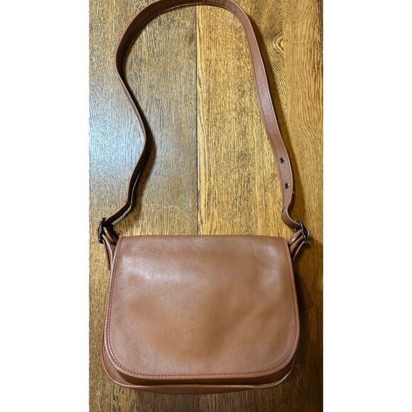 Coach 75th Anniversary Patricia Saddle Bag British Tan Orange Leather Ltd Ed - Picture 1 of 11